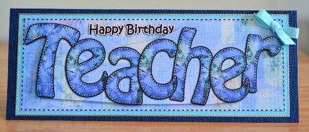 Large Dl Birthday Teacher Clocks 3D Decoupage by Debbie Knechtel