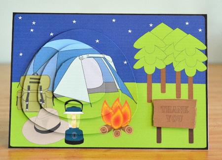 Camping Pyramid by Debbie Knechtel