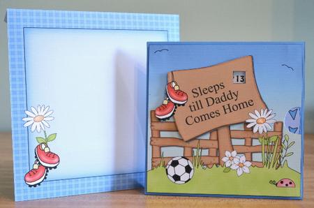3D Sleeps Till Daddy Comes Home Countdown Card by Debbie Knechtel