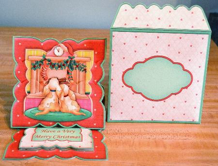 Waiting for Santa Easel Card Kit & Pyramage by Debbie Knechtel