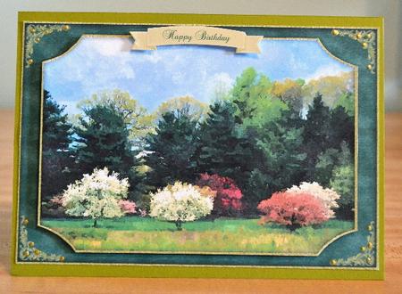 Woodland View Watercolour Quick Card by Debbie Knechtel