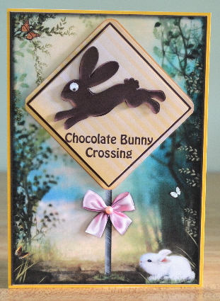 Chocolate Bunny Crossing by Debbie Knechtel