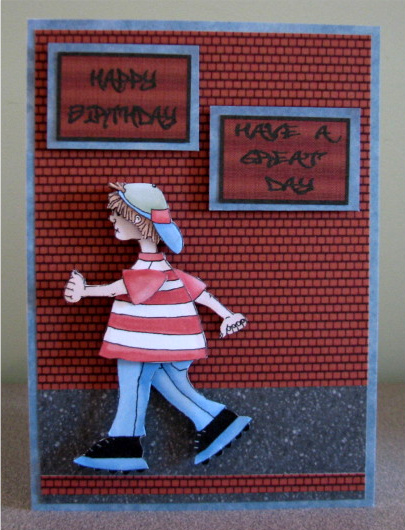 Movable Roller Boy by Debbie Knechtel