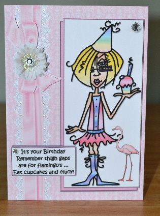 J.j and the Flamingo Quick Card by Debbie Knechtel