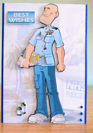 Male Nurse (bald) Dude by Debbie Knechtel
