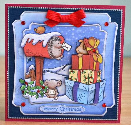 A Surprise for All Christmas Topper & Decoupage by Debbie Knechtel