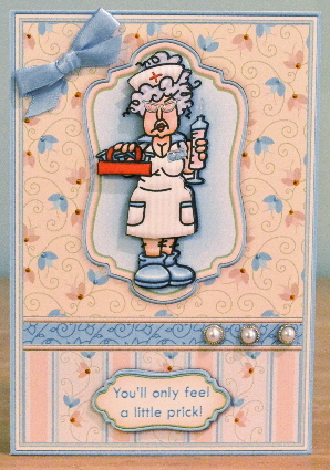 A Cure Get Well Soon or Birthday Decoupage Insert Available by Debbie Knechtel
