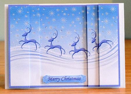 Blue Reindeer by Debbie Knechtel