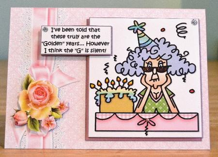 Stella in Her Golden Years Quick Card by Debbie Knechtel
