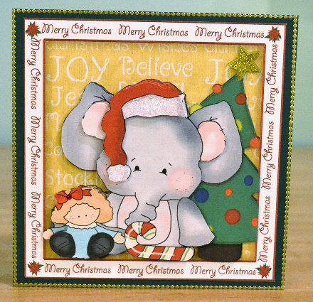 Christmas Elephant by Debbie Knechtel