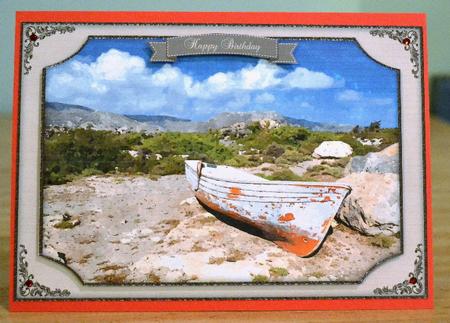 Along the Shore Watercolour Quick Card by Debbie Knechtel