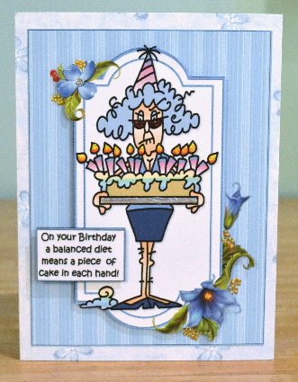 Stella and Her Birthday Diet Quick Card by Debbie Knechtel
