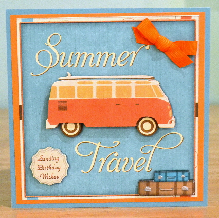 Retro Camper Van by Debbie Knechtel
