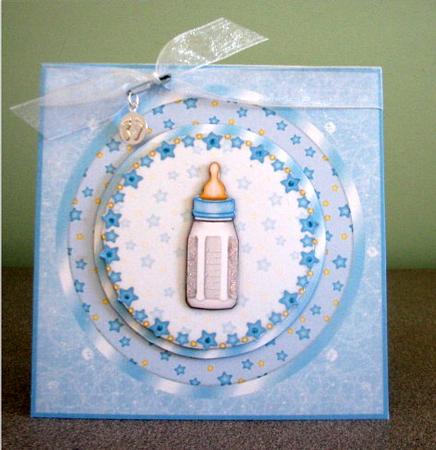 Babys Bottle - Boy by Debbie Knechtel
