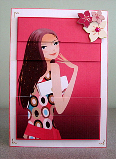 Pretty in Pink Stacker Card by Debbie Knechtel