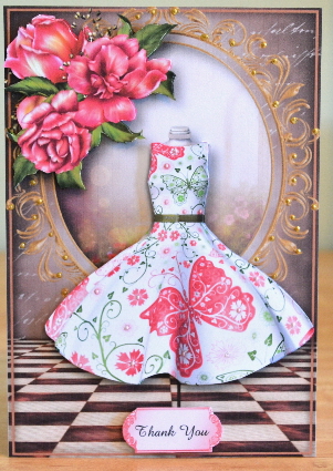 Fabulous Vintage Butterflies Dress by Debbie Knechtel