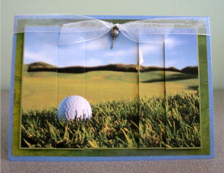 Golf Themed Side Stacker by Debbie Knechtel