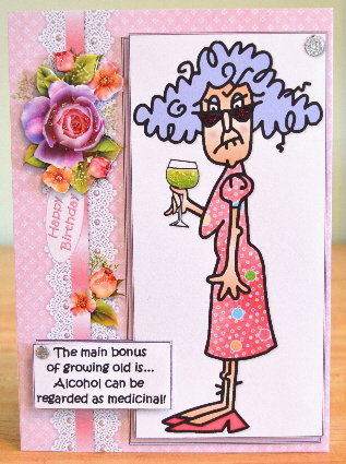 Stella the Benefits of Growing Older Quick Card by Debbie Knechtel