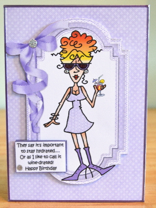 Rita Like to Stay Hydated Quick Card by Debbie Knechtel