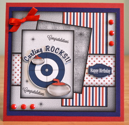 Curling Rocks - Usa Au Gb Mini Kit by Debbie Knechtel