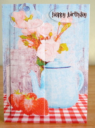 Modern Grunge Art Birthday Kitchen Style Bookmark Card by Debbie Knechtel
