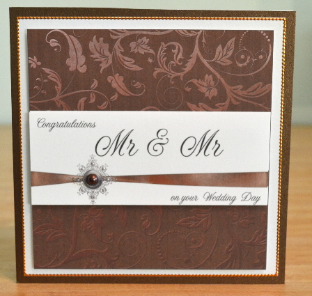 Mr & Mr Wedding Day Topper by Debbie Knechtel