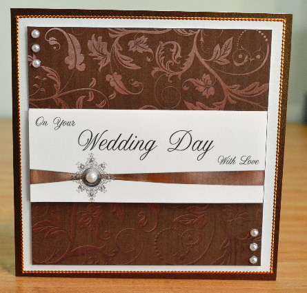 Bronze Scroll Wedding Topper 8x8inch by Debbie Knechtel