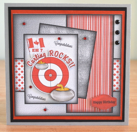 Curling Rocks - Canada Mk by Debbie Knechtel