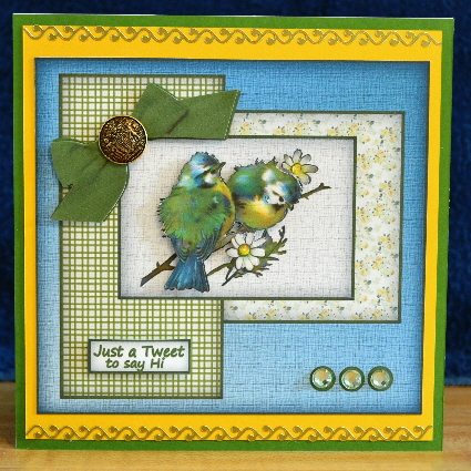 Sweet Blue Birds - Happy Bird-day Mk by Debbie Knechtel