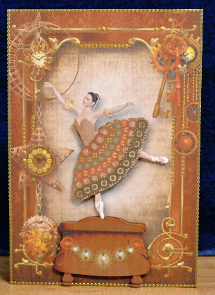 Steampunk Ballerina Music Box by Debbie Knechtel