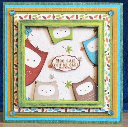 Cardtopper 5 Owls 678 by Debbie Knechtel