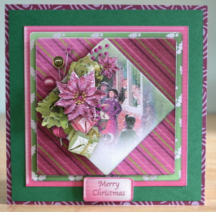 Christmas Carols - Diamond Panel Card Mini Kit by Debbie Knechtel
