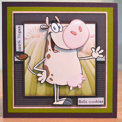 Cardtopper with Inlet 100% Vegan 245 by Debbie Knechtel