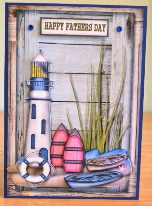 Male Card Lighthouse by Debbie Knechtel