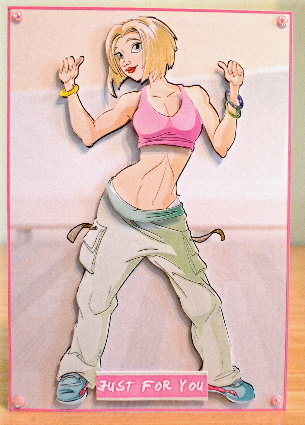 Fitness Dancer Dudess Blonde Hair by Debbie Knechtel