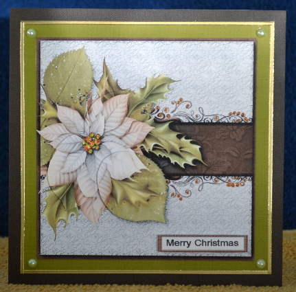 Christmas Poinsettia White 714 by Debbie Knechtel