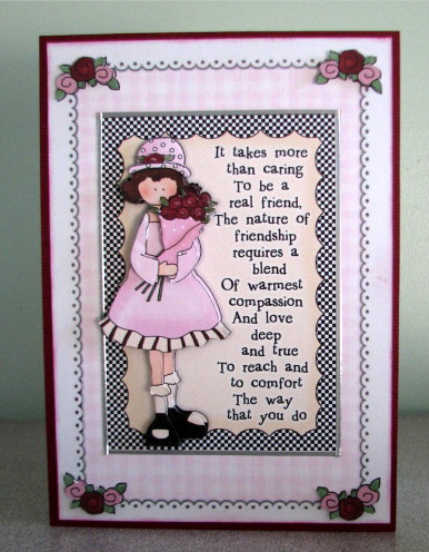 Special Friend Cheryl Seslar Decoupage by Debbie Knechtel
