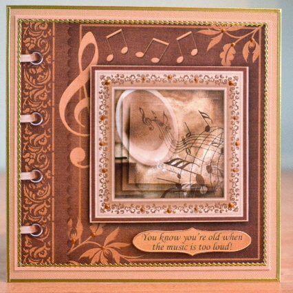 You Know You're Old When the Music is Too Loud Quick Card by Debbie Knechtel