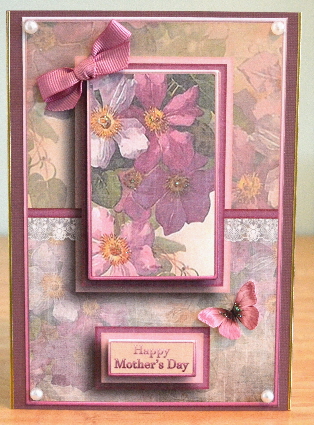 Cardtopper with Matching Envelope Magenta 733 by Debbie Knechtel