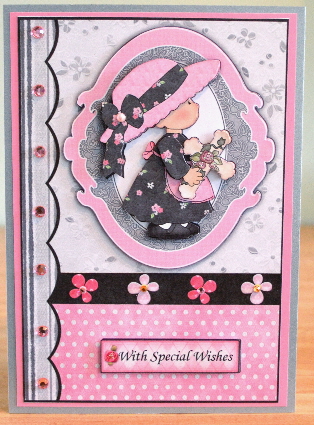 Little Christian Girl Topper and Decoupage by Debbie Knechtel