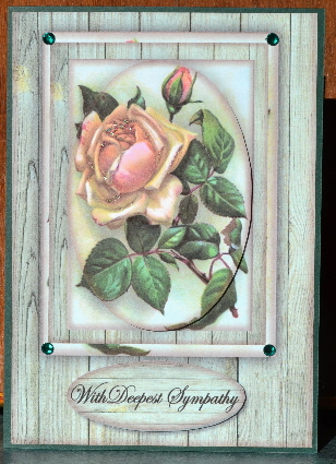 Vintage Sympathy Rose -  by Debbie Knechtel