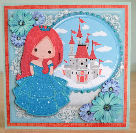 Beautiful Red Head Princess 8x8 Mini Kit by Debbie Knechtel