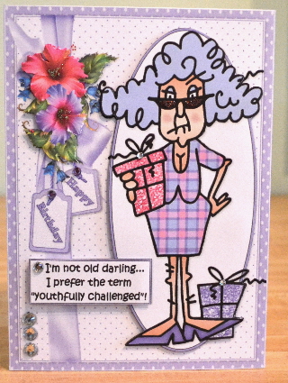 Stella is Youthfully Challenged Quick Card by Debbie Knechtel