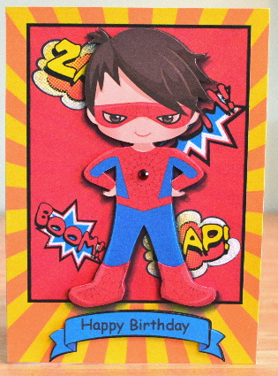 Blue & Red Superhero! by Debbie Knechtel