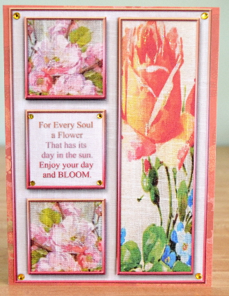 Cardtopper Orange Rose 316 by Debbie Knechtel