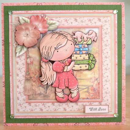Carrying Presents Decoupage Mini Kit Birthday Mother's Day by Debbie Knechtel