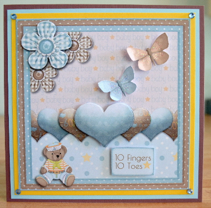 Cardtopper Baby Boy Fingers and Toes 770 by Debbie Knechtel