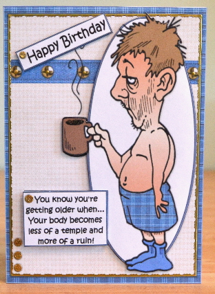 Bert's Body is a Ruin Quick Card by Debbie Knechtel