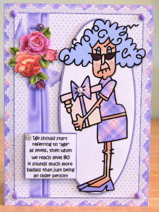 Stella Reaches Level 80 Quick Card by Debbie Knechtel