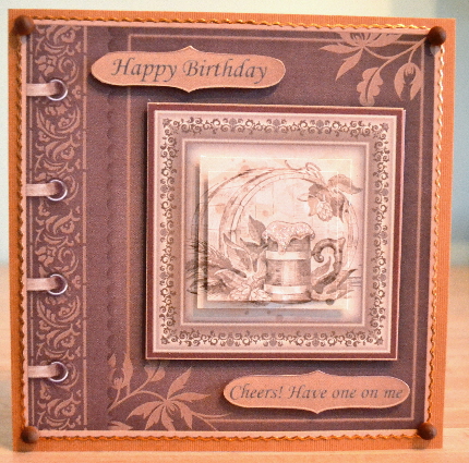 Beer Barrel of Laughs Quick Card & Pyramage by Debbie Knechtel